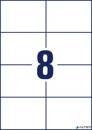 Etikett, univerzális, 105x74 mm, AVERY ZWECKFORM, 800 etikett/csomag