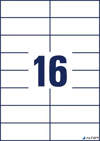 Etikett, univerzális, 105x37 mm, AVERY ZWECKFORM, 1600 etikett/csomag