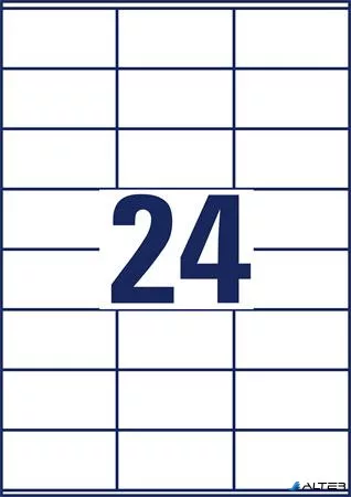 Etikett, univerzális, 70x36 mm, AVERY ZWECKFORM, 720 etikett/csomag