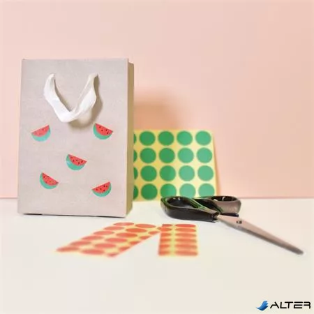 Etikett, 8 mm, kör, eltávolítható, AVERY ZWECKFORM, fűzöld, 416 etikett/csomag