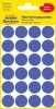 Etikett, 18 mm, kör, eltávolítható, AVERY ZWECKFORM, indigókék, 96 etikett/csomag
