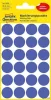 Etikett, 18 mm, kör, eltávolítható, AVERY ZWECKFORM, indigókék, 96 etikett/csomag