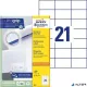 Etikett, univerzális, 70x42,3 mm, AVERY ZWECKFORM, 2100 etikett/csomag