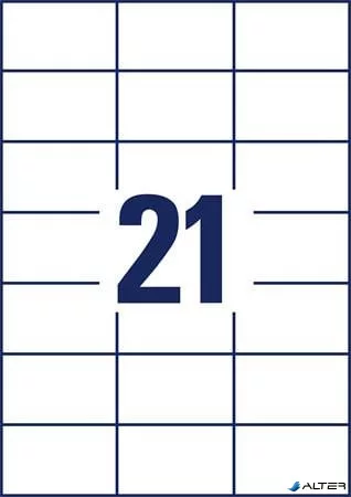 Etikett, univerzális, 70x42,3 mm, AVERY ZWECKFORM, 2100 etikett/csomag
