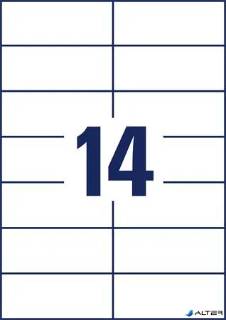 Etikett, univerzális, 105x42,3 mm, AVERY ZWECKFORM, 1400 etikett/csomag