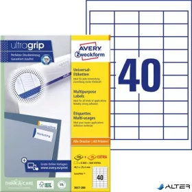   Etikett, univerzális, 48,5x25,4 mm, AVERY ZWECKFORM, 4000 etikett/csomag