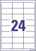 Etikett, univerzális, 64,6x33,8 mm, AVERY ZWECKFORM, 240 etikett/csomag