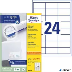   Etikett, univerzális, 64,6x33,8 mm, AVERY ZWECKFORM, 5280 etikett/csomag