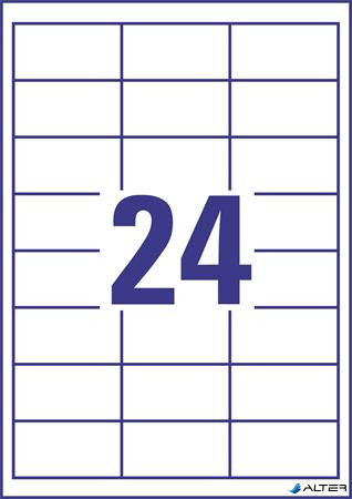 Etikett, univerzális, 64,6x33,8 mm, AVERY ZWECKFORM, 5280 etikett/csomag