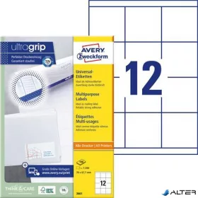   Etikett, univerzális, 70x67,7 mm, AVERY ZWECKFORM, 1200 etikett/csomag