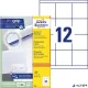 Etikett, univerzális, 70x67,7 mm, AVERY ZWECKFORM, 1200 etikett/csomag