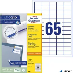   Etikett, univerzális, 38x21,2 mm, AVERY ZWECKFORM, 6500 etikett/csomag