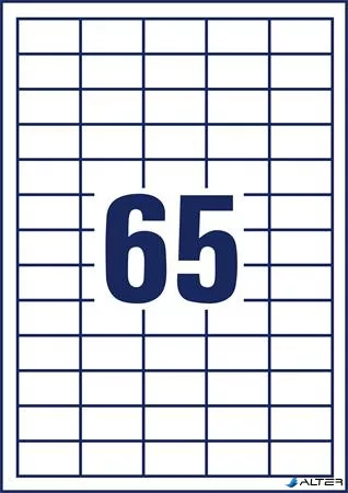 Etikett, univerzális, 38x21,2 mm, AVERY ZWECKFORM, 650 etikett/csomag