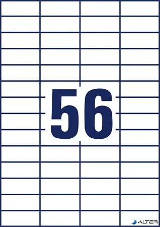 Etikett, univerzális, 52,5x21,2 mm, AVERY ZWECKFORM, 5600 etikett/csomag