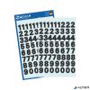 Matrica, számok, 0-9, AVERY ZWECKFORM, fekete, 120 matrica/csomag