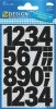Matrica, számok, 0-9, AVERY ZWECKFORM, fekete, 28 matrica/csomag