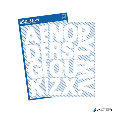 Matrica, betűk, A-Z, AVERY ZWECKFORM, fehér, 28 matrica/csomag