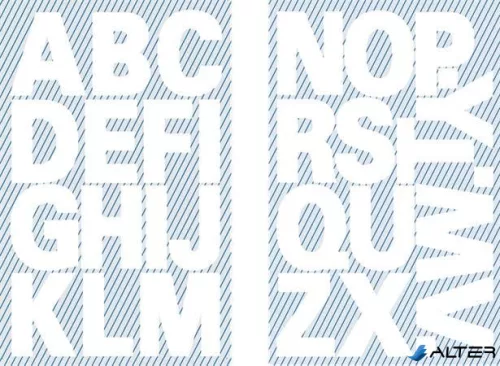 Matrica, betűk, A-Z, AVERY ZWECKFORM, fehér, 28 matrica/csomag