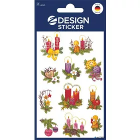   Matrica, papír, 2 ív, 76x120 mm, AVERY ZWECKFORM, 'Z-Design No.4050', díszes fenyőágak