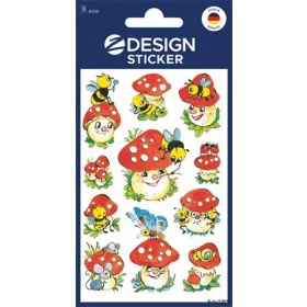   Matrica, papír, 3 ív, 76x120 mm, AVERY ZWECKFORM, "Z-Design No.4304", gombák