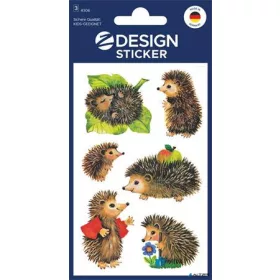   Matrica, papír, 3 ív, 76x120 mm,  AVERY ZWECKFORM, "Z-Design No.4306", sünik