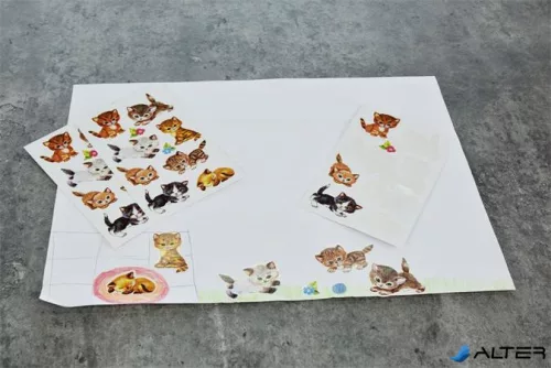 Matrica, papír, 3 ív, 76x120 mm, AVERY ZWECKFORM, "Z-Design No.4346", kiscicusok