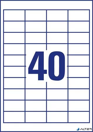 Etikett, univerzális, 48,5x25,4 mm, AVERY ZWECKFORM, "Sparpack", 2600 etikett/csomag