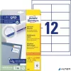 Etikett, univerzális, 97x42,3 mm, AVERY ZWECKFORM, 360 etikett/csomag