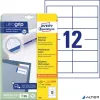 Etikett, univerzális, 97x42,3 mm, AVERY ZWECKFORM, 360 etikett/csomag