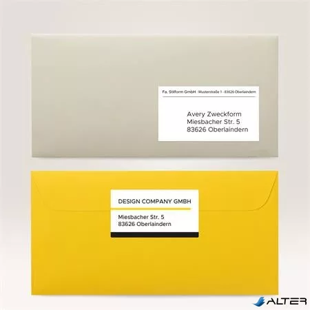Etikett, univerzális, 97x42,3 mm, AVERY ZWECKFORM, 360 etikett/csomag