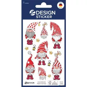   Matrica, papír, 1 ív, 76x120 mm, AVERY ZWECKFORM, 'Z-Design No.52094', karácsonyi törpék