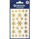 Matrica,  1 ív, 76x120 mm, AVERY ZWECKFORM, 'Z-Design No.52252', arany csillagok