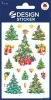 Matrica, papír,  3 ív, 76x120 mm, AVERY ZWECKFORM, 'Z-Design No.52401', karácsonyfa