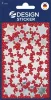 Matrica,  2 ív, 76x120 mm, AVERY ZWECKFORM, "Z-Design No.52812", ezüst csillagok