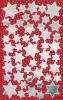 Matrica,  2 ív, 76x120 mm, AVERY ZWECKFORM, "Z-Design No.52812", ezüst csillagok