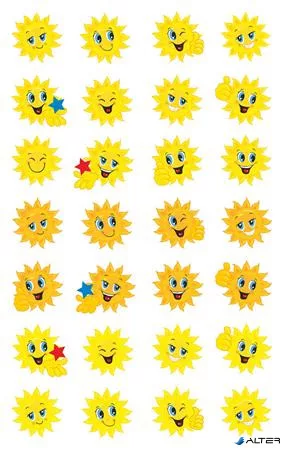 Matrica, papír, 3 ív, 76x120 mm, AVERY ZWECKFORM, "Z-Design No.53133", napocska