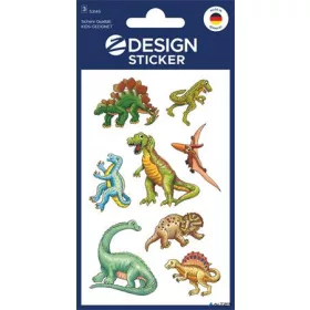   Matrica, papír, 3 ív, 76x120 mm, AVERY ZWECKFORM, 'Z-Design No.53145', dinoszauruszok