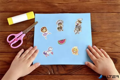 Matrica, papír, 1 ív, 76x120 mm, AVERY ZWECKFORM, 'Z-Design No.53221', balerina