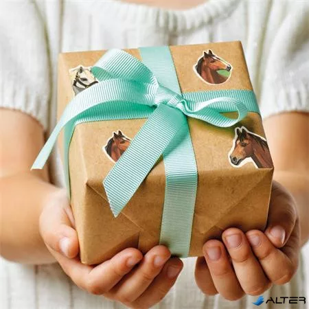 Matrica, papír, 2 ív, 76x120 mm, AVERY ZWECKFORM, 'Z-Design No.53483', csillogó lovak