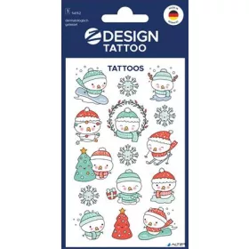   Matrica, tetoválás, 1 ív, 76x120 mm, AVERY ZWECKFORM, 'Z-Design No.54152',  hóember