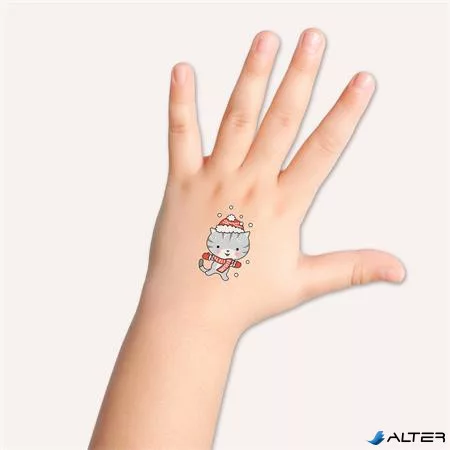 Matrica, tetoválás, 1 ív, 76x120 mm, AVERY ZWECKFORM, 'Z-Design No.54154',  cica