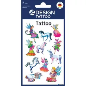   Matrica, tetoválás, 1 ív, 76x120 mm, AVERY ZWECKFORM, 'Z-Design No.56390',  tündérek