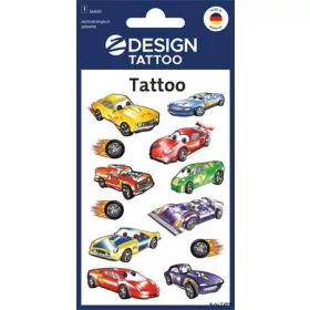   Matrica, tetoválás, 1 ív, 76x120 mm, AVERY ZWECKFORM, 'Z-Design No.56685', autók