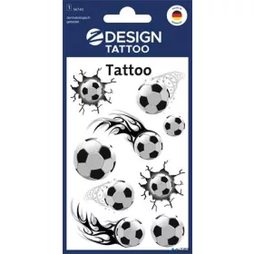   Matrica, tetoválás, 1 ív, 76x120 mm, AVERY ZWECKFORM, 'Z-Design No.56740', focilabda