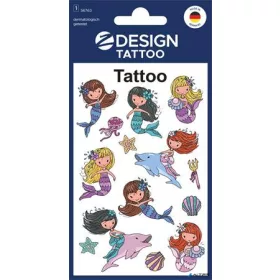   Matrica, tetoválás, 1 ív, 76x120 mm, AVERY ZWECKFORM, 'Z-Design No.56763', sellő