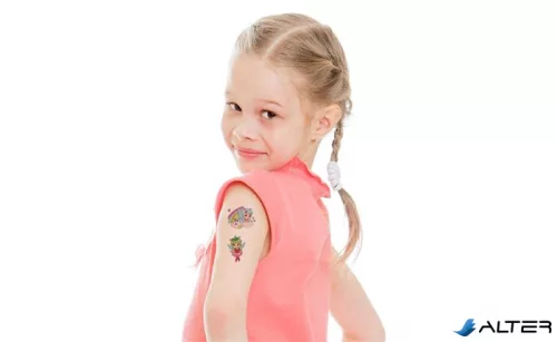 Matrica, tetoválás, 1 ív, 76x120 mm, AVERY ZWECKFORM, 'Z-Design No.56768',  tündérlányok és unikornisok