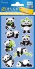 Matrica, műanyag, 1 ív, 76x120 mm, AVERY ZWECKFORM, "Z-Design No.57297", panda