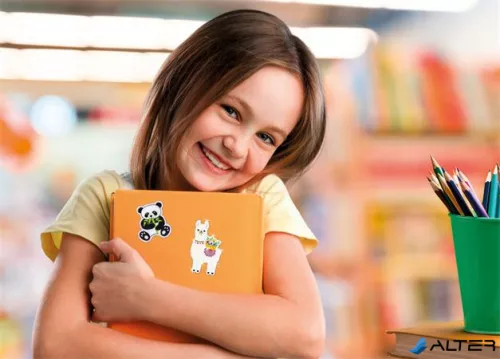 Matrica, műanyag, 1 ív, 76x120 mm, AVERY ZWECKFORM, "Z-Design No.57297", panda