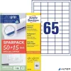 Etikett, univerzális, 38x21,2 mm, AVERY ZWECKFORM, "Sparpack", 4225 etikett/csomag