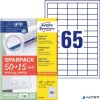 Etikett, univerzális, 38x21,2 mm, AVERY ZWECKFORM, "Sparpack", 4225 etikett/csomag